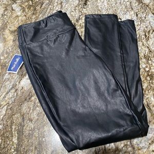Faux leather leggings